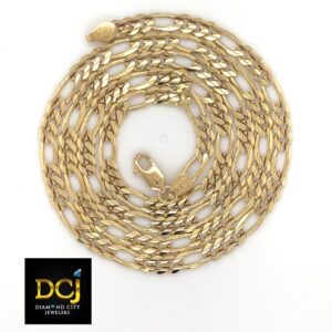 14kt_Yellow_Gold_Figaro_Chain_with_Curve_Cut